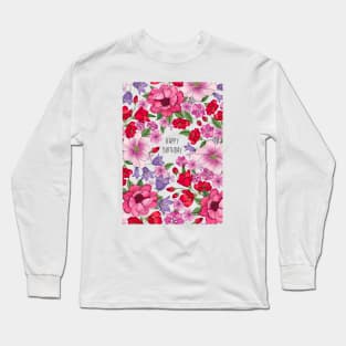 Bloomy Birthday Long Sleeve T-Shirt